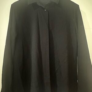 Uniqlo Black Button Down Shirt
